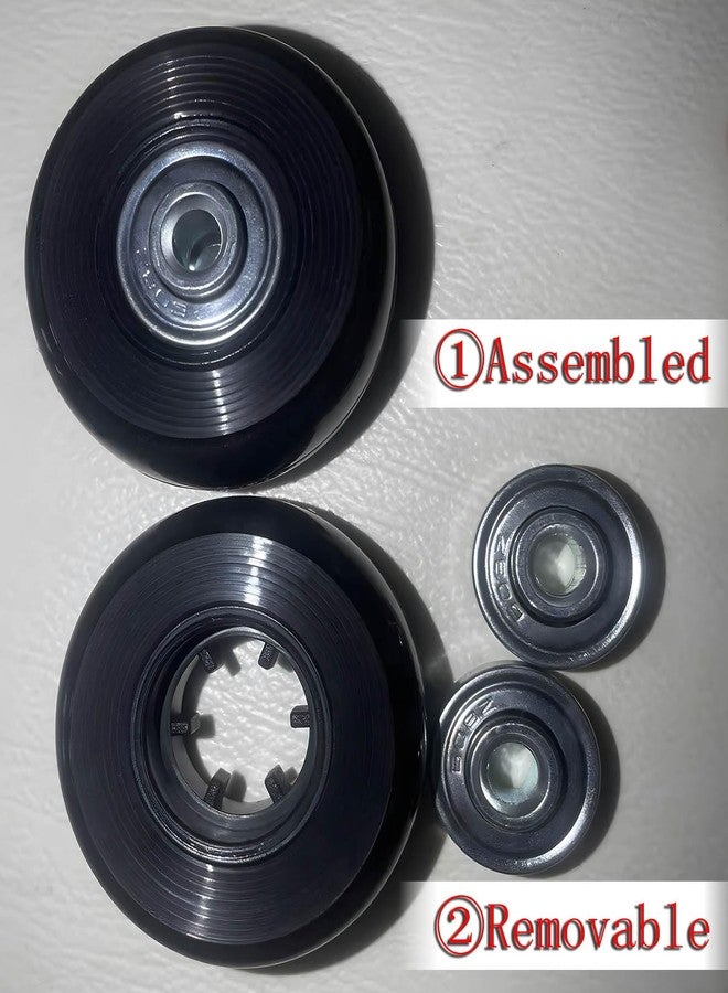 BAISASY Luggage Wheel Replacement, 50mm x 18mm Luggages Suitcase Replacement Wheels Set of 4, Repair Wheels for Luggage for Travel Box, Suitcase - Image 4
